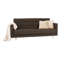 Celočalunený 3-sed, látka čokoládová, AMEDIA