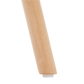 Jedálenský stôl, biela/buk, priemer 90 cm, GAMIN 2 NEW 90