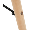 Jedálenský stôl, biela/buk, priemer 90 cm, GAMIN 2 NEW 90