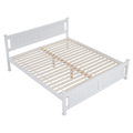 Posteľ, borovicové drevo/biela, 160x200, LUCAS NEW