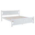 Posteľ, borovicové drevo/biela, 180x200, LUCAS NEW