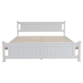 Posteľ, borovicové drevo/biela, 180x200, LUCAS NEW