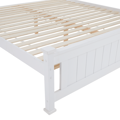 Posteľ, borovicové drevo/biela, 180x200, LUCAS NEW