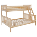 Poschodová rozložiteľná posteľ, prírodná borovica, LUINI
