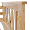 Poschodová rozložiteľná posteľ, prírodná borovica, LUINI