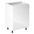 Spodná skrinka, biela/biela extra vysoký lesk, pravá, AURORA D601F