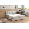 Boxpringová posteľ 180x200, svetlosivá, RIANA KOMFORT