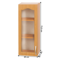 Horná skrinka, jelša, ľavá, LORA MDF NEW KLASIK W40S