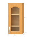 Kuchynská skrinka horná, jelša, pravá, LORA MDF NEW KLASIK W40S