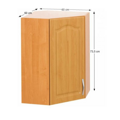 Horná skrinka, jelša, ľavá, LORA MDF NEW KLASIK W60/60