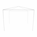Záhradný párty stan, biela, 3x3 m, TEKNO TYP 1