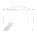 Záhradný párty stan, biela, 3x3 m, TEKNO TYP 1