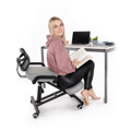 Ergonomický kľakosed, sivohnedá Taupe/čierna, RUFUS