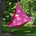 Závesné hojdacie kreslo, svetlosivá, KLORIN NEW KIDS CACOON HAMMOCK
