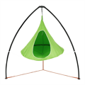 Závesné hojdacie kreslo, zelená, KLORIN NEW KLASIK CACOON HAMMOCK