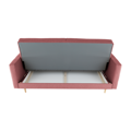 Celočalunený 3-sed, látka staroružová, AMEDIA