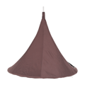 Závesné hojdacie kreslo, sivohnedá TAUPE, KLORIN NEW TYP 2 BIG SIZE CACOON HAMMOCK