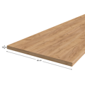 Pracovná doska, hrúbka 3,8 cm, K003, dub craft zlatý