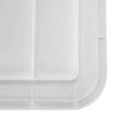 Záhradný úložný box/príručný stolík, biela, UGUR