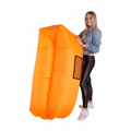 Nafukovací sedací vak/lazy bag, oranžová, LEBAG