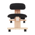 Ergonomická kľakačka, čierna/buk, GROCO