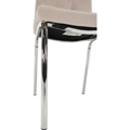 Jedálenská stolička, béžová Dulux Velvet látka/chróm, GERDA NEW