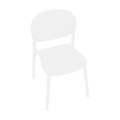 Stolička, biela, FEDRA NEW
