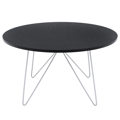 Konferenčný stolík, čierny dub/biela MIKEL NEW