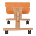 Ergonomická kľakačka, oranžová/buk, FLONET