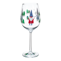 TIPSY TRIO, poháre na víno, set 3 ks, 450 ml, číre so zimným motívom
