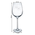 SNOWFLAKE VINO, poháre na víno, set 4 ks, s kryštálmi, 450 ml
