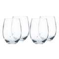 SNOWFLAKE STRIK, poháre, set 4 ks, s kryštálmi, 530 ml