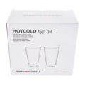 HOTCOLD TYP 34, termo poháre, set 2 ks, s vločkami, 400 ml