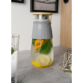 GLAZO, karafa na vodu/čaj, 1200 ml, s viečkom a sitkom