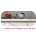 Skrinka dolná s policou, biely vysoký lesk HG, LINE WHITE