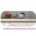 Kuchynská zostava, dub sonoma/biela vysoký lesk HG, LINE