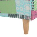 Kreslo ušiak, látka patchwork M1, CHARLOT