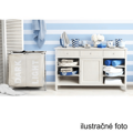 Látkový kôš na prádlo, sivobéžová, LAUNDRY TYP 1