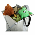 Látkový kôš na prádlo, sivobéžová, LAUNDRY TYP 1