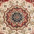 Koberec, vínovočervená/mix farieb/vzor, 100x150, KENDRA TYP 3