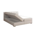Boxpringová posteľ 160x200, svetlosivá, RIANA KOMFORT