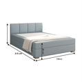 Boxpringová posteľ 140x200, mentolová, RIANA KOMFORT