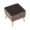 Taburet, taupe-sivohnedá/buk, Rodeza