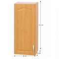Horná skrinka, jelša, ľavá, LORA MDF NEW KLASIK W30/735