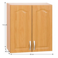 Horná skrinka, jelša, LORA MDF NEW KLASIK W60/735