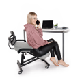Ergonomický kľakosed, sivohnedá Taupe/čierna, RUFUS