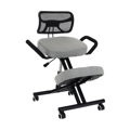 Ergonomický kľakosed, sivohnedá Taupe/čierna, RUFUS