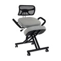 Ergonomický kľakosed, sivohnedá Taupe/čierna, RUFUS