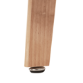 Jedálenský stôl, biela/prírodná, CYRUS 2 NEW