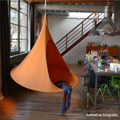 Závesné hojdacie kreslo, zelená, KLORIN NEW KIDS CACOON HAMMOCK